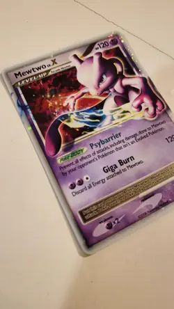 Mewtwo LV.X DP28 Diamond and Pearl Holo Pokemon TCG Promo Black Star NM - Image 2