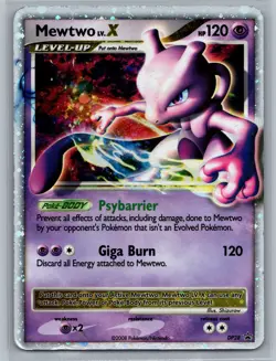 Pokemon TCG Mewtwo LV.X #DP28 Diamond and Pearl Promos - Image 1