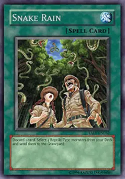Snake Rain - TAEV-EN052 - Rare - 1st Edition NM Yugioh Tactical Evolution - TAEV - Image 1