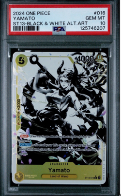 2024 ONE PIECE ST13 THREE BROTHERS #016 YAMATO ALT ART PSA 10 - Image 1