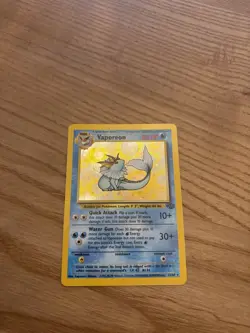 Pokemon TCG Vaporeon Holo Rare Jungle Set 12/64, WOTC Vintage 1999 - LP - Image 1