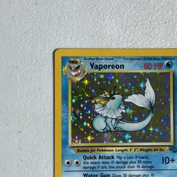Pokemon TCG Vaporeon Holo Rare Card 12/64 Jungle Set Vintage WOTC LP - Image 4