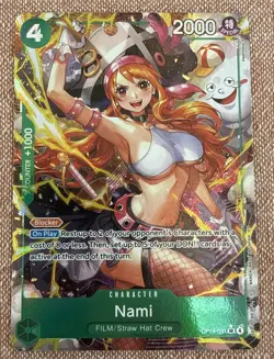 One Piece TCG English OP14-031 Nami Alt Art Parallel - Image 1