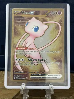 Pokemon TCG Mew EX 151 Metal Card Double Rare 205/165 Near Mint - Image 1