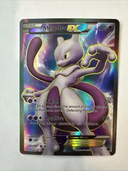 Mewtwo EX 98/99 Next Destinies Ultra Rare Textured Full Art Holo Pokemon Card LP - Image 1
