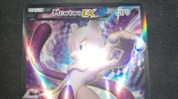 Mewtwo EX 98/99 Next Destinies Ultra Rare Textured Full Art Holo Pokemon Card - Image 3