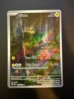 Pokemon Blitzle 195/182 Sv04: Paradox Rift Holo Illustration Rare IR NM 2023 - Image 1