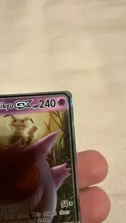 Pokemon TCG Gengar & Mimikyu GX Sm-Team Up Holo Ultra Rare Card - Image 2