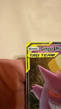 Pokemon TCG Gengar & Mimikyu GX Sm-Team Up Holo Ultra Rare Card - Image 5