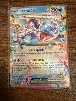 Lapras ex 032/142 Pokemon Card- Near Mint- Stellar Crown - Image 1