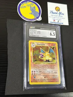 CGC 6.5 - Charizard 1999 Base Set 4/102 Holo Pokemon Card - Image 2