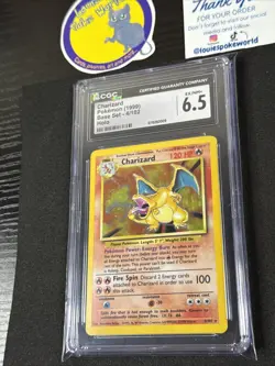 CGC 6.5 - Charizard 1999 Base Set 4/102 Holo Pokemon Card - Image 3