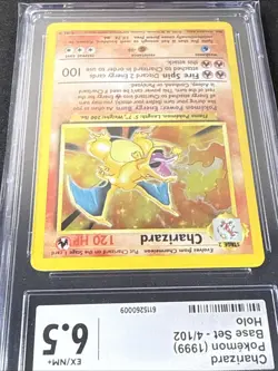 CGC 6.5 - Charizard 1999 Base Set 4/102 Holo Pokemon Card - Image 5