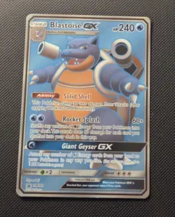 Pokemon TCG Blastoise GX SM189 Holo Card Black Star Promo NM Condition - Image 1
