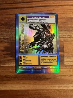 Machinedramon Bo-55 Holo Digimon Digi-Battle Card | NM Near Mint | Bandai 1999 - Image 1