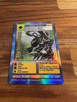 Machinedramon Bo-55 Holo Digimon Digi-Battle Card | NM Near Mint | Bandai 1999 - Image 3