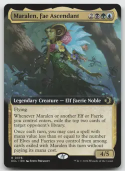 Maralen, Fae Ascendant (Extended Art) R Normal Lorwyn Eclipsed 376 NM - Image 1