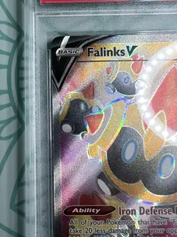 Pokemon TCG - Falinks V Full Art 185/192 Rebel Clash - PSA 10 - Image 2