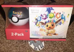 2 PACK POKEMON TCG SCARLET & VIOLET PRISMATIC EVOLUTIONS TRAINER BOX SEALED - Image 1