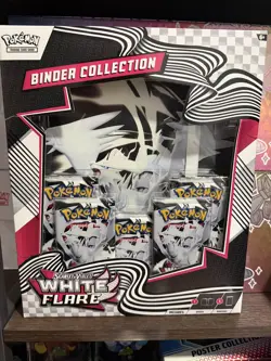 Pokemon TCG: Scarlet & Violet - WHITE FLARE Binder Collection NEW FACTORY SEALED - Image 1