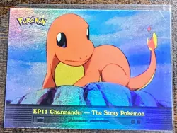 2000 Topps Pokemon TV #EP11 Charmander - The Stray Pokemon Silver Foil - Image 1