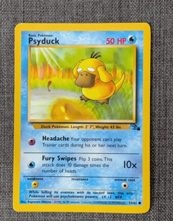 Psyduck 53/62 | 1999 Pokemon Fossil #53 - Image 1