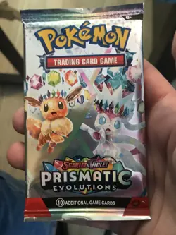Pokemon Prismatic Evolutions Booster Pack Sealed! Demi-God PackU! - Image 1