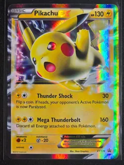Pikachu EX XY174 (Black Star Promo) XY Moderately Played - Image 1