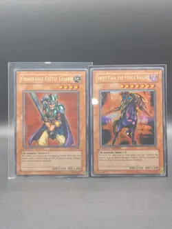 Yu-Gi-Oh~Swift Gaia the Fierce Knight CT1-EN004 Obnoxious Celtic Guard CT1-EN006 - Image 1