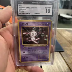 1998 Pokemon CGC 10 Mew Glossy CD Promo #151 Japanese - Image 1