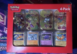 Pokemon TCG Scarlet & Violet 151 Mini Tin 4-Pack Sam’s Club New Factory Sealed - Image 1