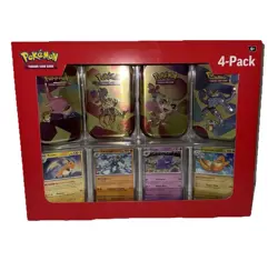 Pokemon TCG Scarlet & Violet 151 Mini Tin 4-Pack Sam’s Club New Factory Sealed - Image 1