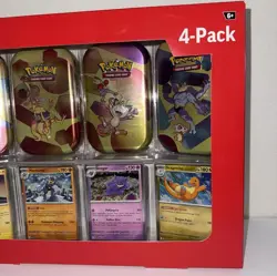 Pokemon TCG Scarlet & Violet 151 Mini Tin 4-Pack Sam’s Club New Factory Sealed - Image 3