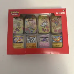 Pokemon TCG: Scarlet & Violet 151 Mini Tins 4- Pack SAMS CLUB FACTORY SEALED NEW - Image 1
