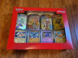 Pokemon TCG: Scarlet & Violet 151 Mini Tins 4- Pack SAMS CLUB FACTORY SEALED NEW - Image 1