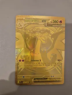 Pokemon TCG - Mega Charizard X EX 130/094 - Phantasmal Flames Gold Ultra Rare - Image 1