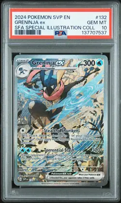 2024 POKEMON SVP PROMO SPECIAL ILLUSTRATION COLLECTION #132 GRENINJA EX PSA 10 - Image 1