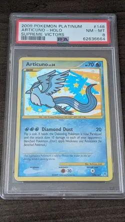 ARTICUNO 2009 Pokemon #148/147 PSA 8 NM-MINT Supreme Victors HOLO RARE - Image 1