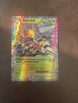 Pokemon TCG M Beedrill EX Black Star Promo Holo Card XY158 Ultra Rare - Image 1