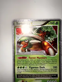 Pokemon TCG Torterra LV.X Holo Rare Gold Star Diamond & Pearl Card 122/130 LP - Image 2