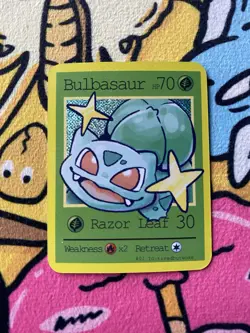 Pluto Coco Mini Card - Bulbasaur #1 - Drawn by tiredbutwoke - Image 1