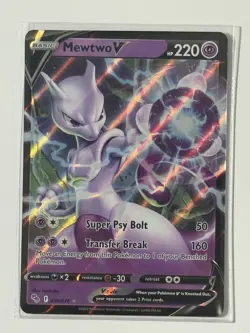 Pokemon Go TCG Mewtwo V Ultra Rare Holo Card 30/78 - Image 1