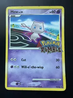 Pokemon Rumble Mew card 10/16 2009 - Image 2