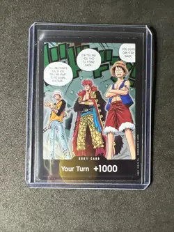 One Piece TCG DON!! Card Trafalgar Law, Eustass Kid and Monkey D. Luffy NM Alt - Image 1