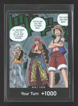 One Piece Card Game Monkey D. Luffy Trafalgar D. Water Law Eustass Kid - Image 1