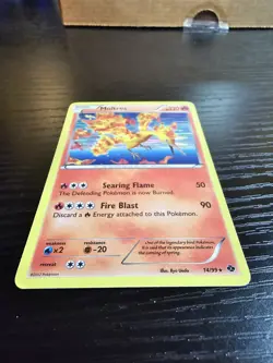 Moltres 14/99 Next Destinies Holo Rare Pokemon Card - NM/LP - Image 2