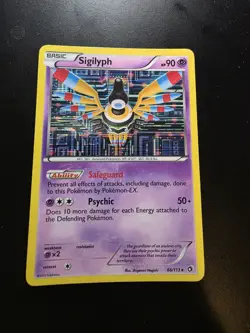 Sigilyph 66/113 Legendary Treasures Holo Rare Pokemon Card - LP - Image 1