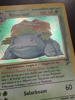 Venusaur 18/130 Holo Rare Base Set 2 Pokemon Card - Image 5