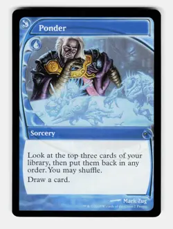 MTG: Ponder (Future Sight) FOIL | Secret Lair Drop Series 2 NM - Image 1