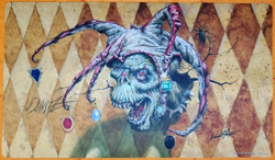 Zombie Mox Jester Play Mat - Signed By Dan Frazier - Used - Image 1